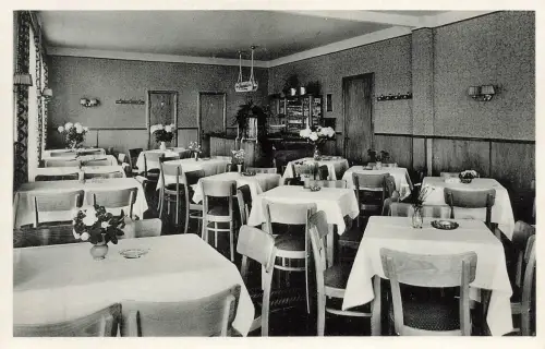 AK Ostseebad Dahme Cafe u. Restaurant zur Hütte Schleswig-Holstein Postkarte