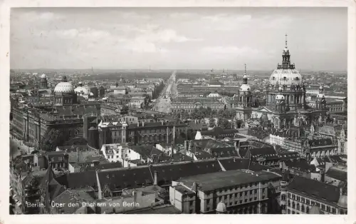 AK Berlin Dom Teilansicht Über den Dächern Berlin ungelaufen Postkarte