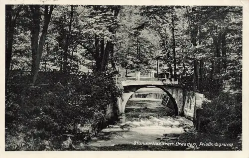 AK Dresden Standortlazarett Priesnitzgrund Sachsen 1931 gelaufen Postkarte