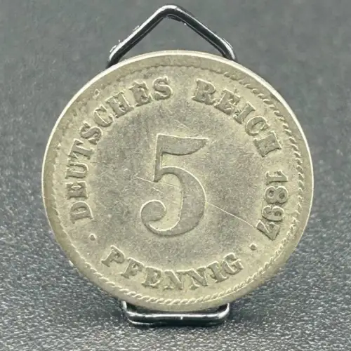 5 Pfennig 1897 G Deutsches Kaiserreich