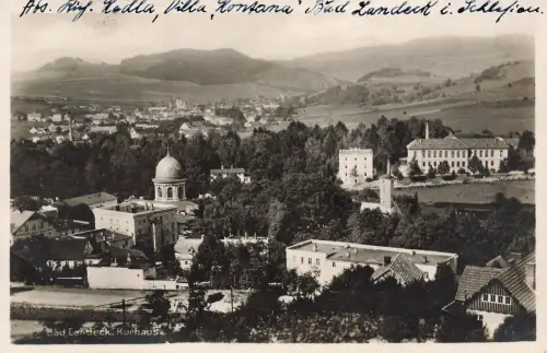 AK Bad Landeck Kurhaus Schlesien 1923 gelaufen Postkarte