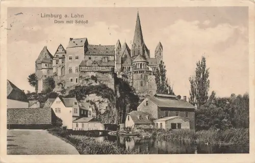 AK Limburg a. d. Lahn Dom Schloss Hessen 1916 gelaufen Feldpostkarte