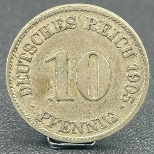 10 Pfennig 1905 J Deutsches Kaiserreich