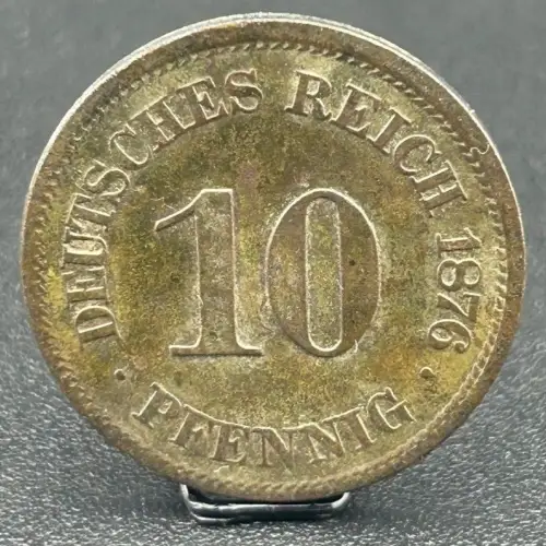 10 Pfennig 1876 J Deutsches Kaiserreich