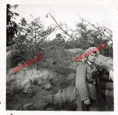 Soldat Lodwa Stellung Ladoga-Schlacht Blockade Leningrad Russland Ostfront