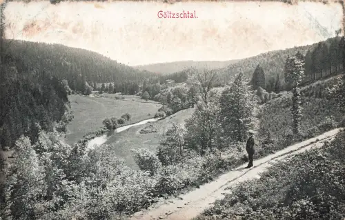 AK Göltzschtal Landschaft Sachsen 1910 gelaufen Postkarte