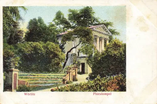 AK Wörlitz Floratempel Sachsen ungelaufen Postkarte