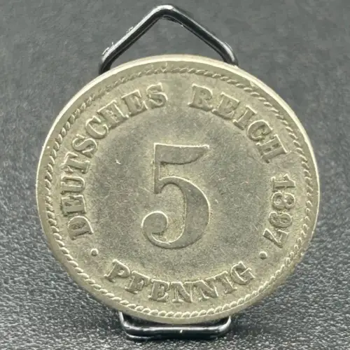 5 Pfennig 1897 E Deutsches Kaiserreich