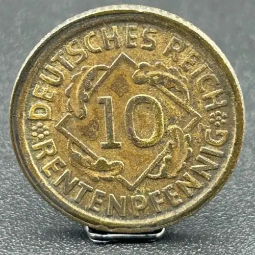 10 Rentenpfennig 1923 D Weimarer Republik