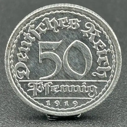 50 Pfennig 1919 E Weimarer Republik