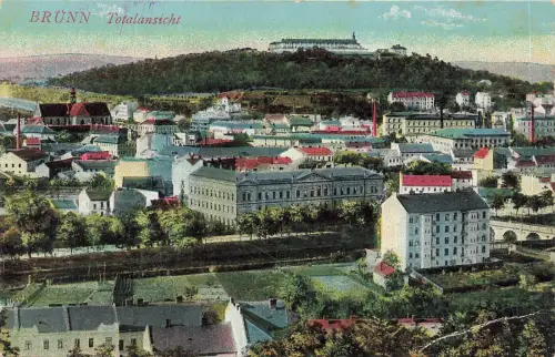 AK Brünn Totalansicht Tschechoslowakei ungelaufen Postkarte