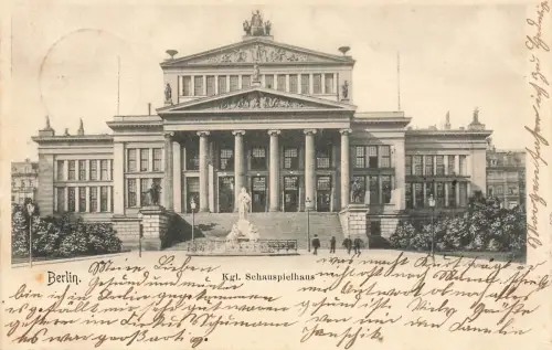 AK Berlin Königliches Schauspielhaus Berlin 1903 gelaufen Postkarte