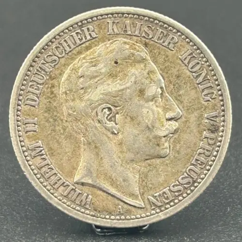 2 Mark Wilhelm II. 1904 A Preußen Deutsches Kaiserreich