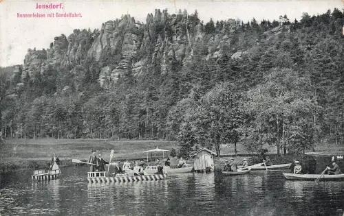 AK Jonsdorf Nonnenfelsen Gondelfahrt Sachsen ungelaufen Postkarte