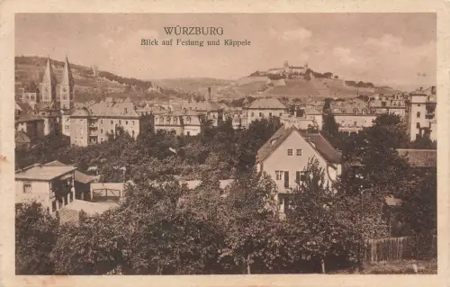 AK Würzburg Festung Käppele Bayern 1917 gelaufen Postkarte