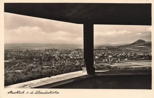 AK Leitmeritz Elbetal Ausblick Aussichtspunkt Laudahöhe Sudetengau Postkarte