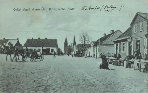 AK Raciaz Marktplatz Kirche Polen 1915 ungelaufen Postkarte