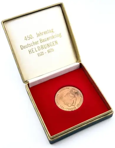 DDR Medaille 450. Jahrestag Deutscher Bauernkrieg Heldrungen Thomas Müntzer
