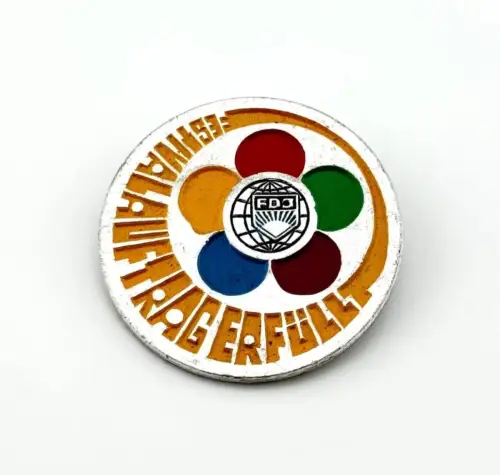 DDR FDJ Abzeichen Festivalauftrag erfüllt