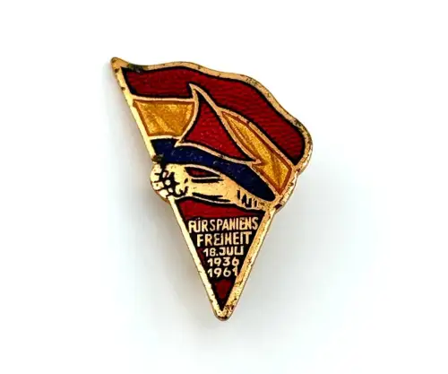DDR Abzeichen Für Spaniens Freiheit 18. Juli 1936 1961