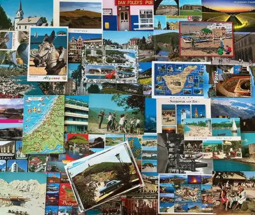Lot / Konvolut 100 Moderne AK Postkarten Europa Welt ab 1950