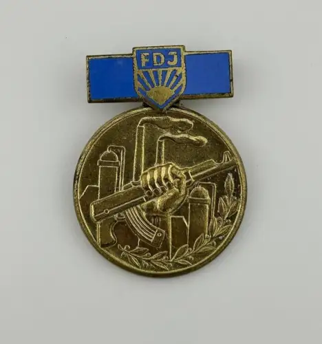 FDJ Abzeichen Kampfauftrag der FDJ August 1961