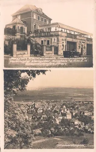 AK Gimmeldingen Weinbauterassen Stadtpanorama Rheinland-Pfalz Postkarte