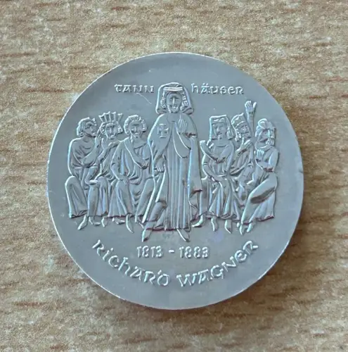 DDR 10 Mark 1983 Richard Wagner Silber Münze