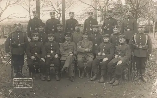 Fotokarte 1.WK Soldaten Sachsen Pickelhaube Infantrie - Regt. 133 Zwickau