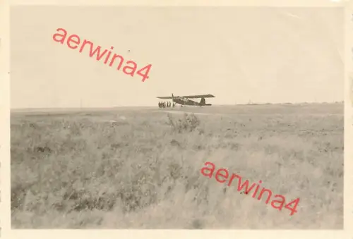 Deutsches Flugzeug Fi 156 Fieseler Storch bei Smolensk Russland Ostfront