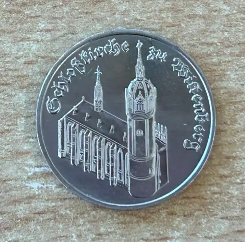 DDR 5 Mark 1983 Schloßkirche zu Wittenberg Gedenkmünze