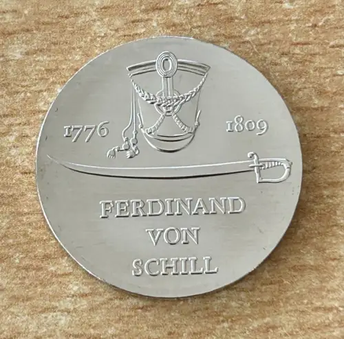 DDR 5 Mark 1976 Ferdinand von Schill Gedenkmünze