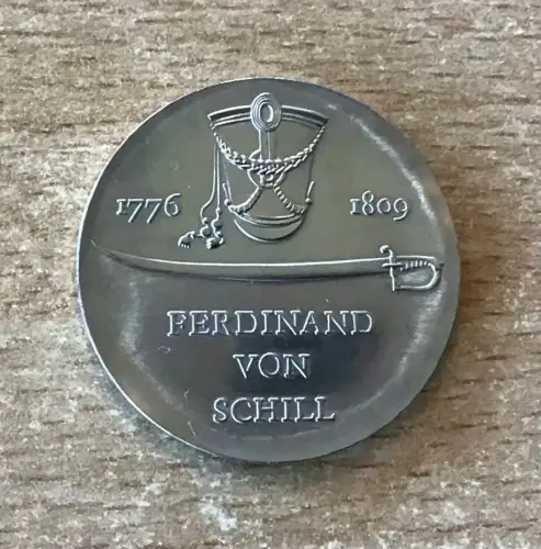 DDR 5 Mark 1976 Ferdinand von Schill Gedenkmünze