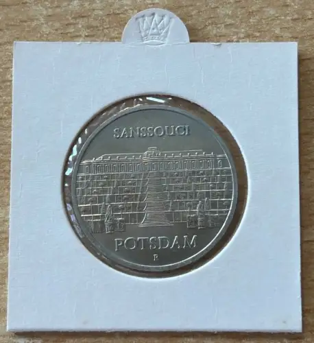 DDR 5 Mark 1986 Sanssouci Potsdam Gedenkmünze