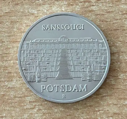 DDR 5 Mark 1986 Sanssouci Potsdam Gedenkmünze