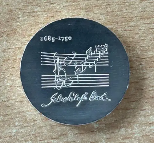 DDR 20 Mark 1975 Johann Sebastian Bach Silber Gedenkmünze