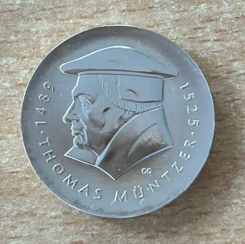 DDR 20 Mark Thomas Müntzer 1989 Silber Gedenkmünze