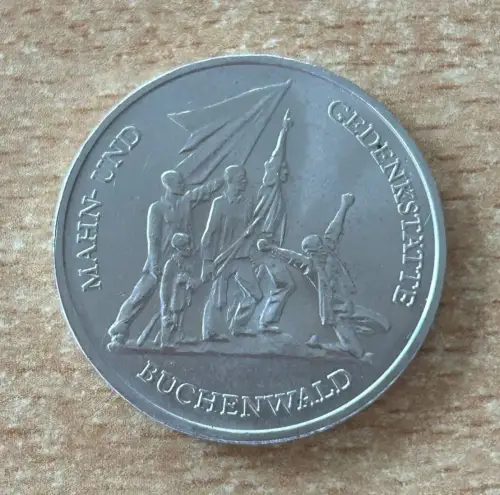 DDR 10 Mark Gedenkstätte Buchenwald 1972 Gedenkmünze