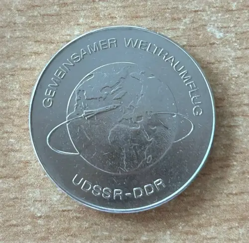DDR 10 Mark 1978 Weltraumflug UdSSR Gedenkmünze