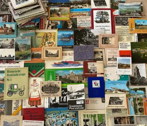 Konvolut 83 DDR Mappen Postkarten Leporello Deutschland DDR Europa ab 1950