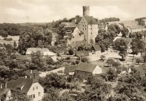 DDR AK Geithain Burg Gnandstein Sachsen gelaufen Postkarte