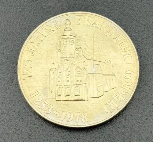 DDR Medaille 725 Jahre Frankfurt Oder 1978