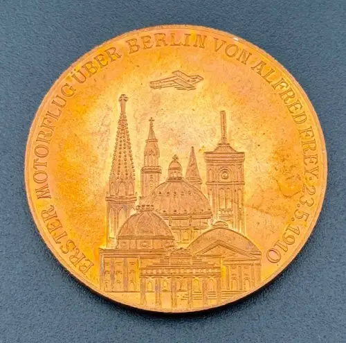 DDR Medaille Bester Motorflug über Berlin Alfred Frey Start 23.05.1910