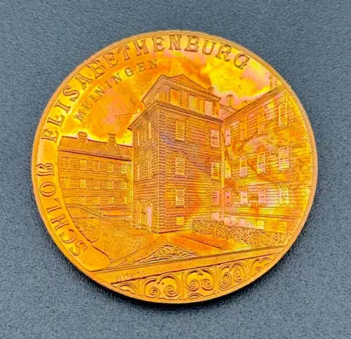DDR Medaille Schloß Elisabethenburg Meiningen 40 Jahre DDR 1989