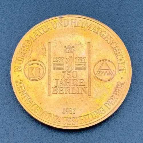 DDR Medaille Preussische Staatsmünze 750 Jahre Berlin Numismatik 1987