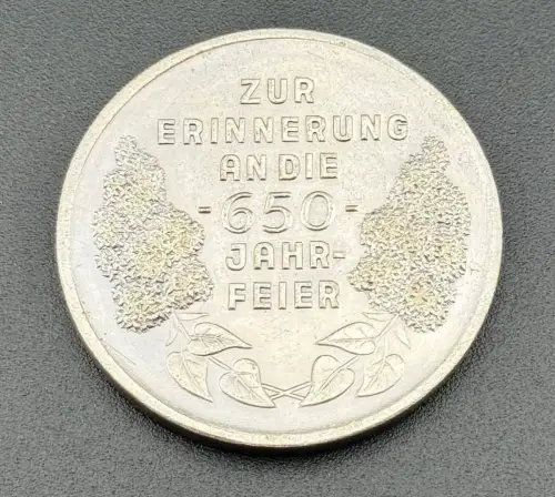 DDR Medaille Friesack Zur Erinnerung 650 Jahrfeier 1327-1977