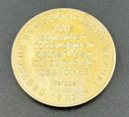 DDR Medaille Pablo Neruda 1973