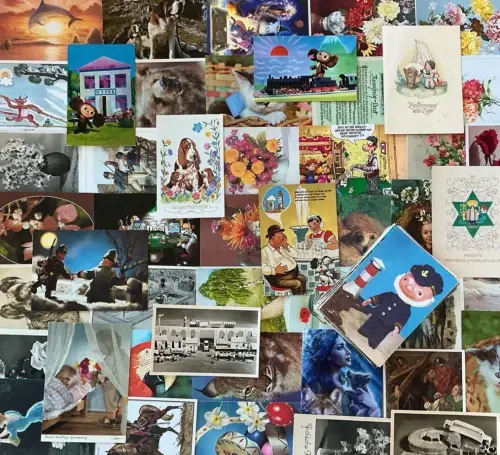 Lot / Konvolut 100 AK Postkarten Kitsch Kinder Glückwunsch Witz b 1950