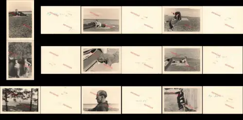 9x Fotos Leben deutscher Soldaten am Stintsee bei Riga Lettland Ostfront