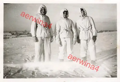 Deutsche Soldaten in Wintertarn bei Mga Leningrad Front Russland Ostfront